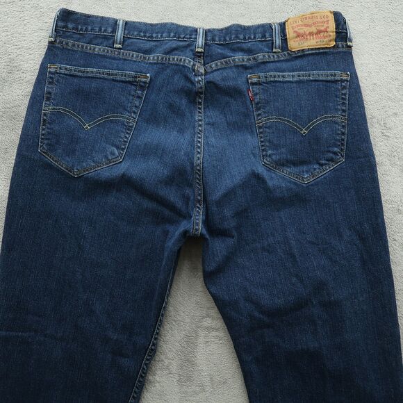 Levi's 514 Jeans Mens Size 40x30 Blue Classic Straight Denim Pants Dark Wash - Picture 12 of 16